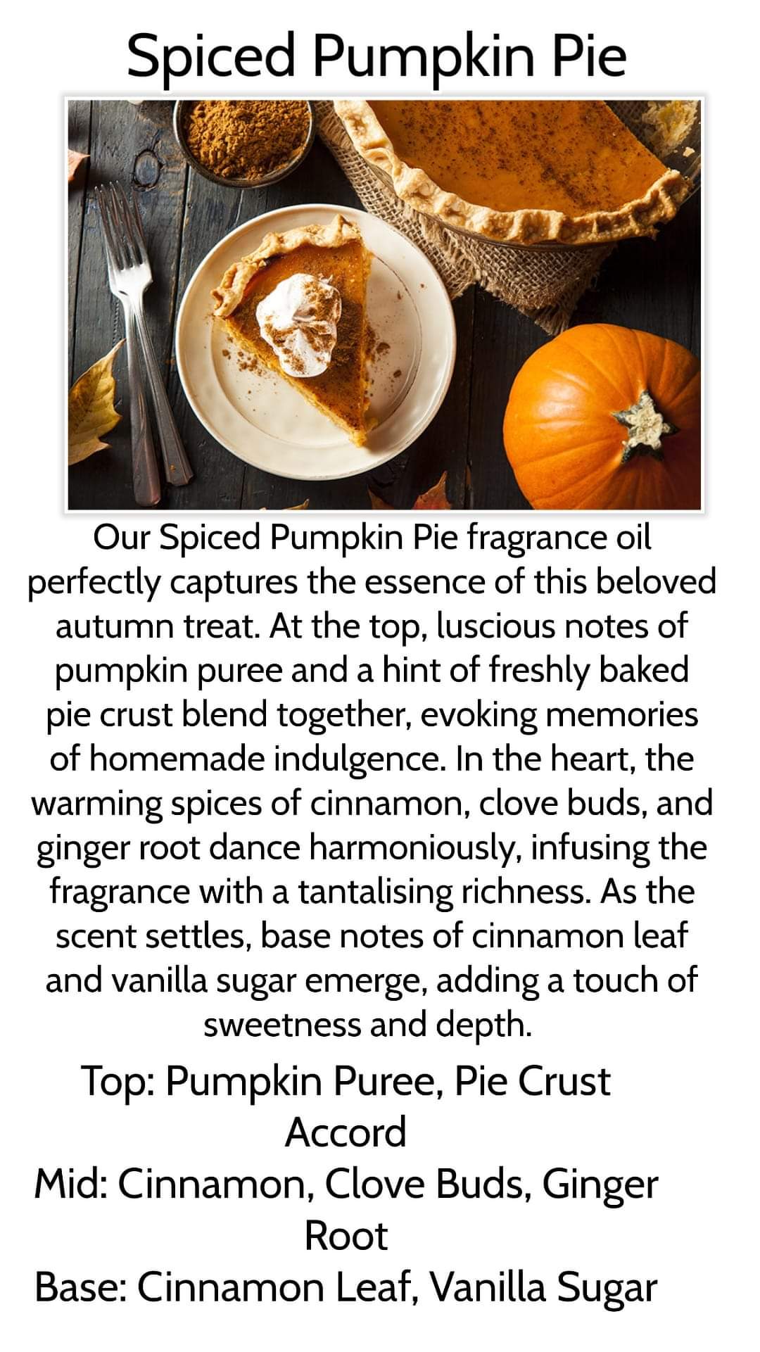 Pumpkin Pie Candle