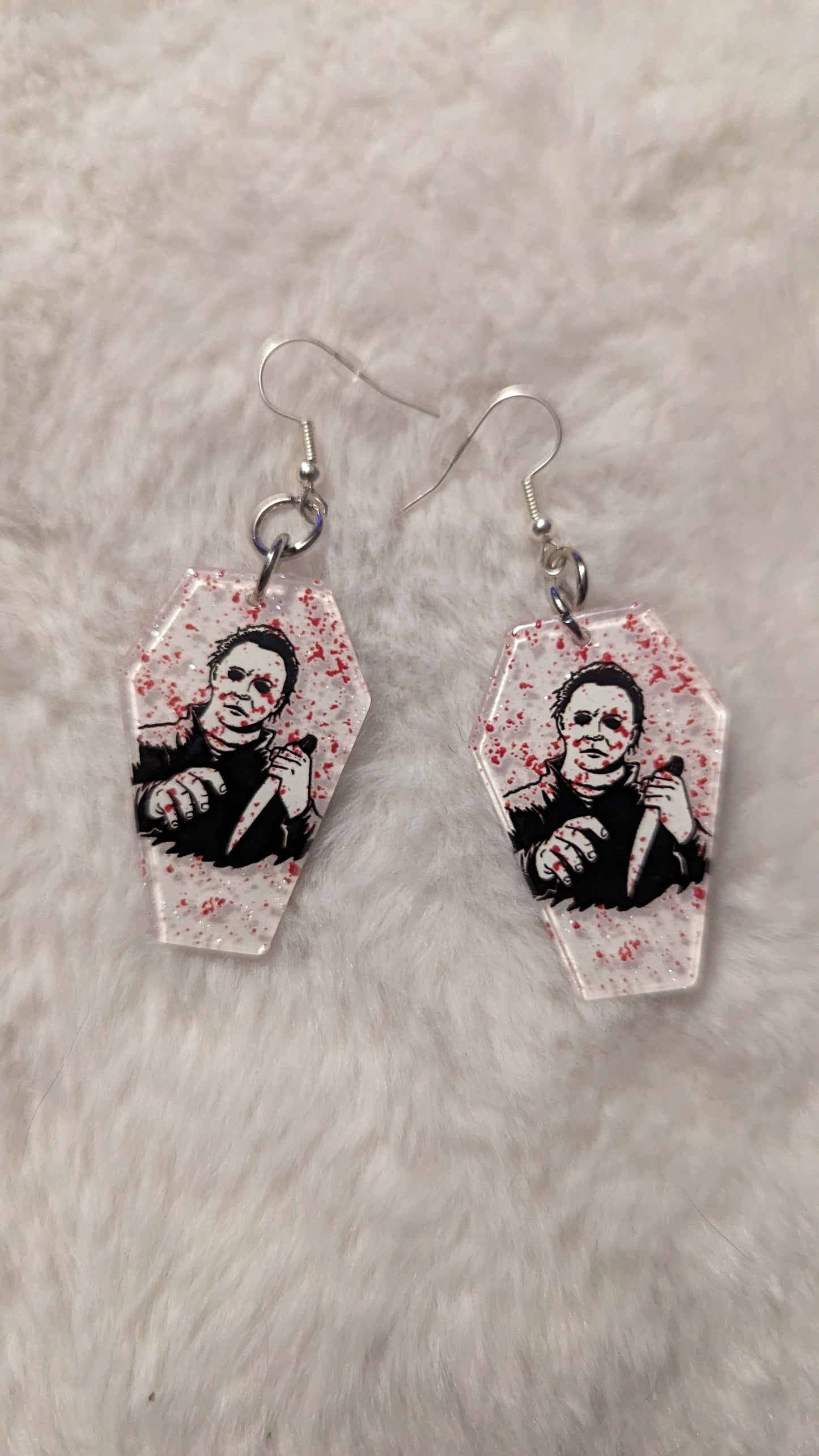 Mike Myers Coffin Earrings