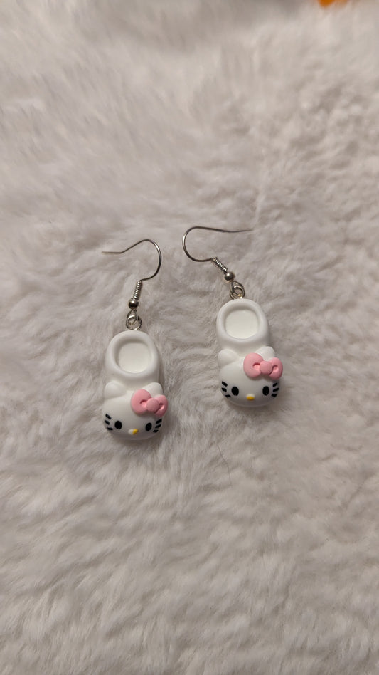 Boucles d'oreilles pantoufles Kawai