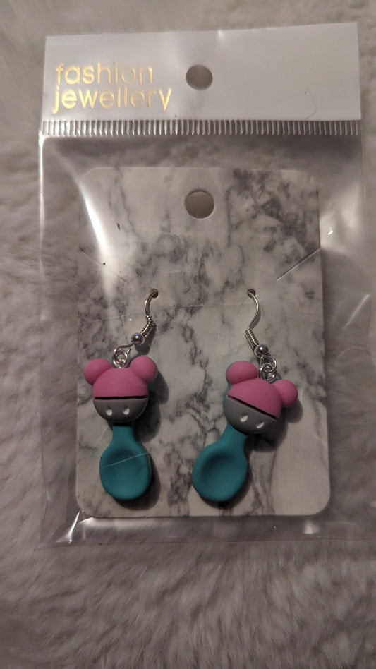 Mickey Spoon Earrings