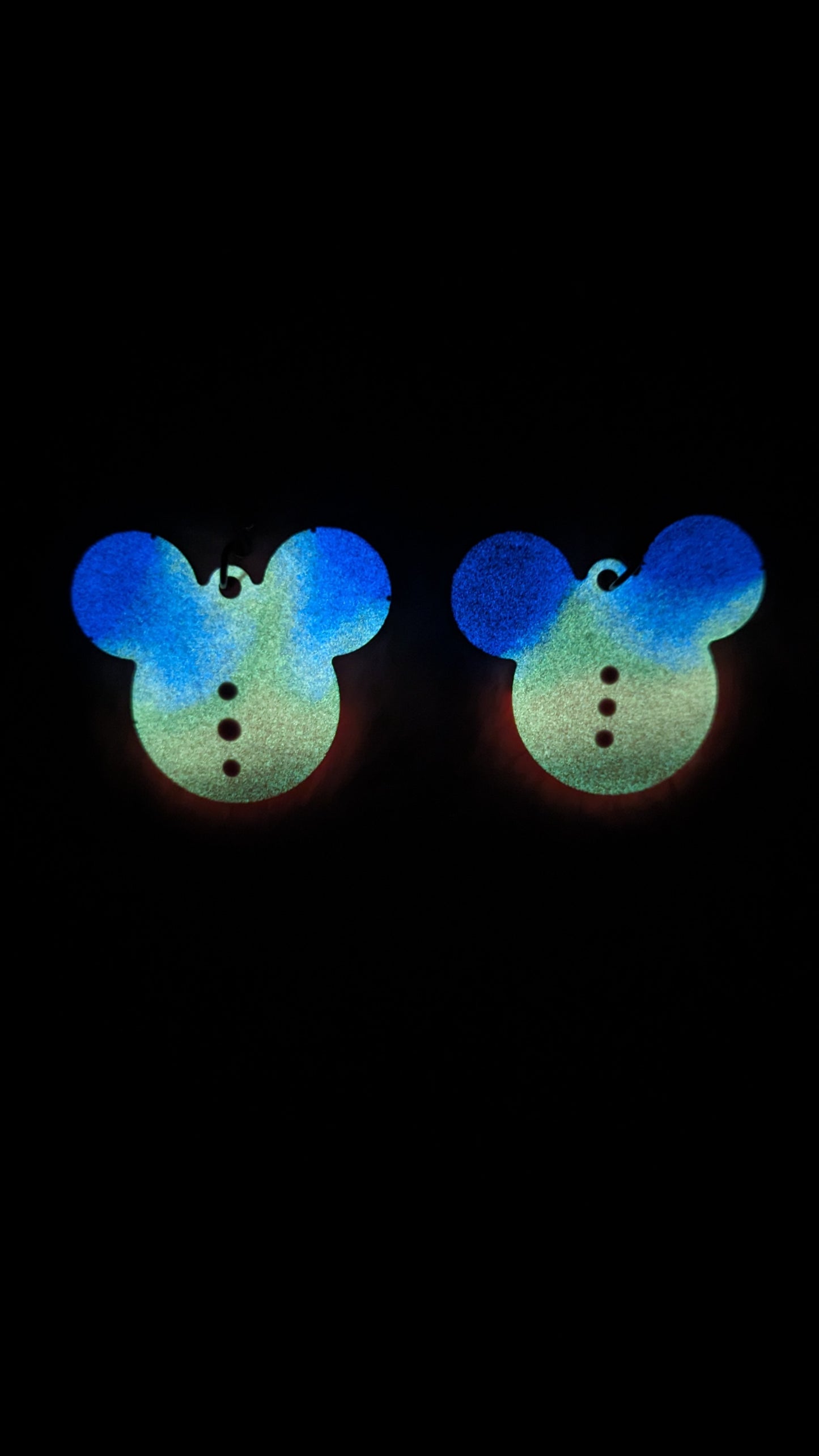 Boucles d'oreilles souris lumineuses