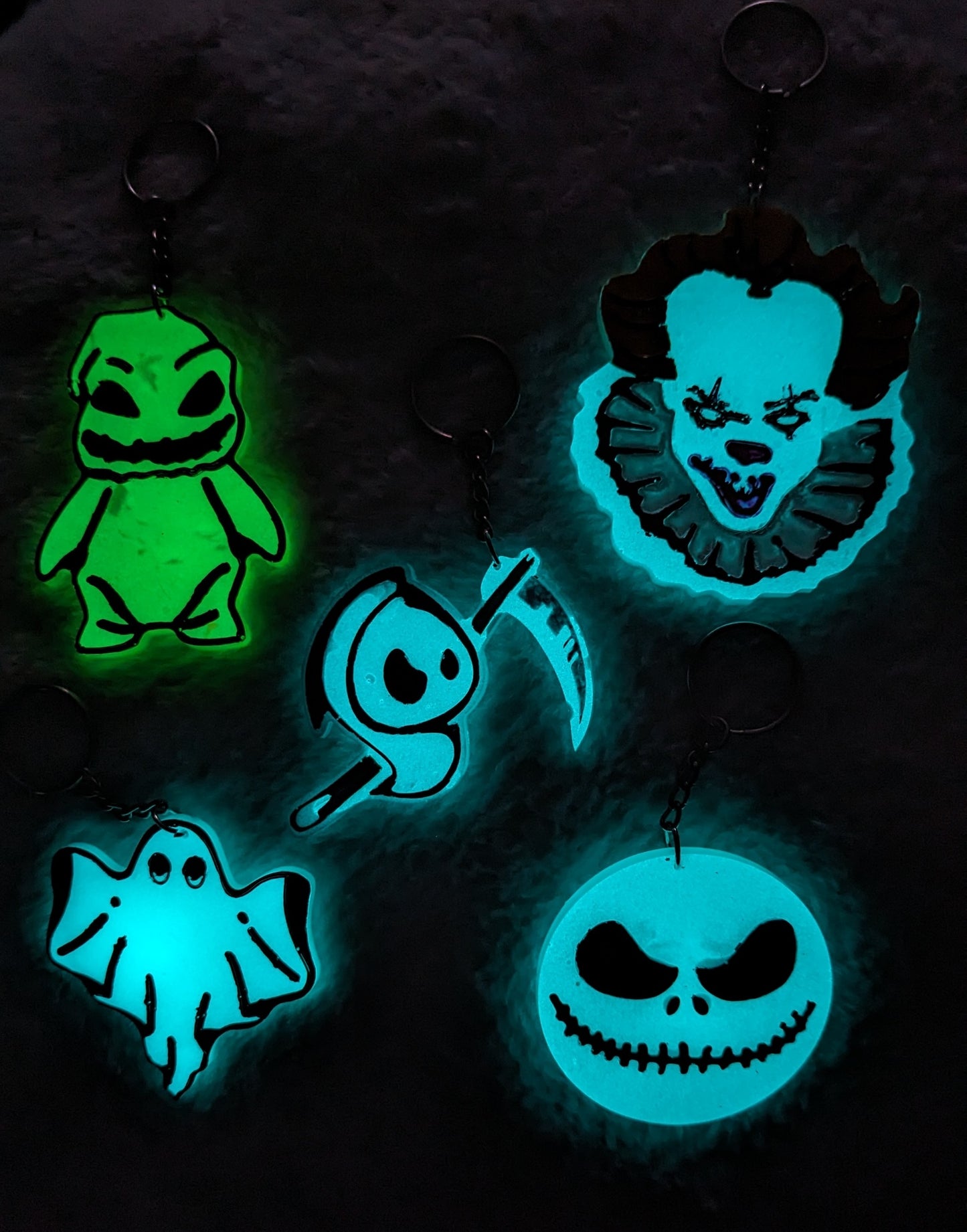 The Spooky Bunch Keychains