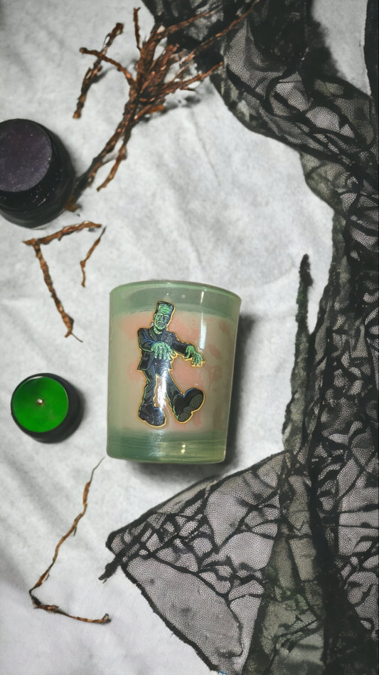 Mini Frankenstein Candle