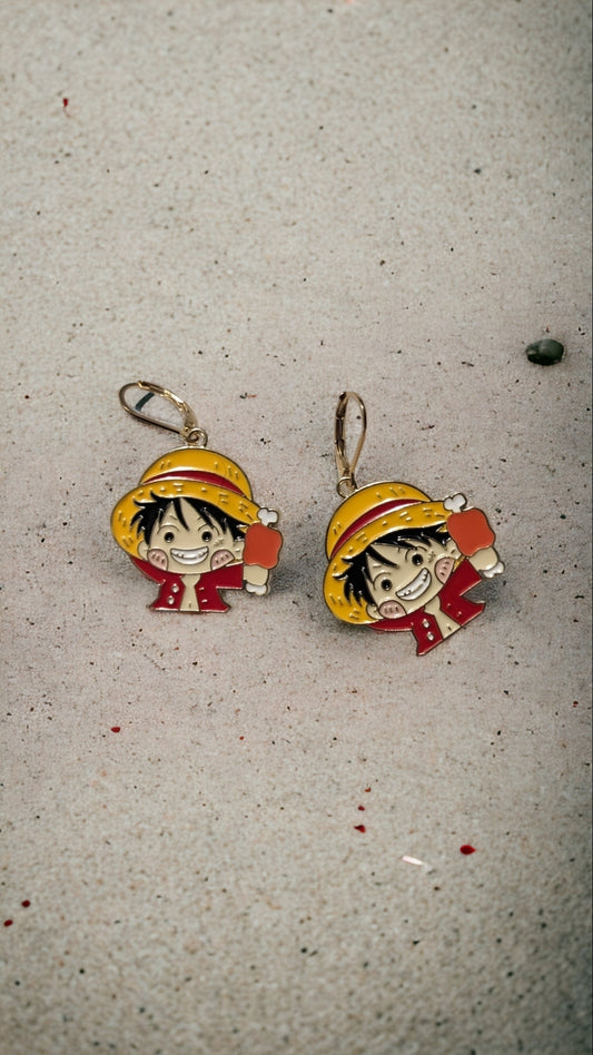 Boucles d'oreilles Luffy