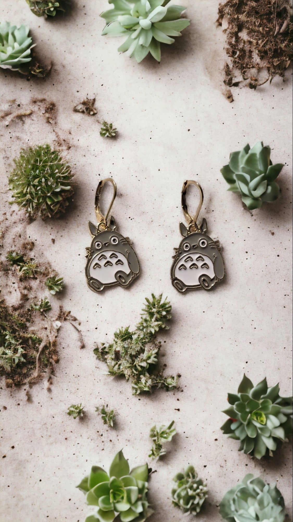 Boucles d'oreilles Totoro