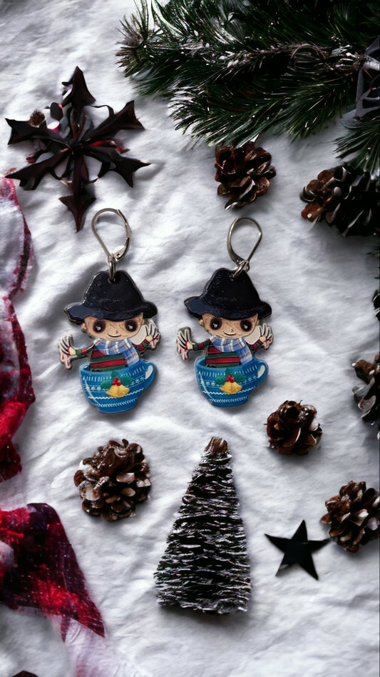 Horror Christmas Earrings