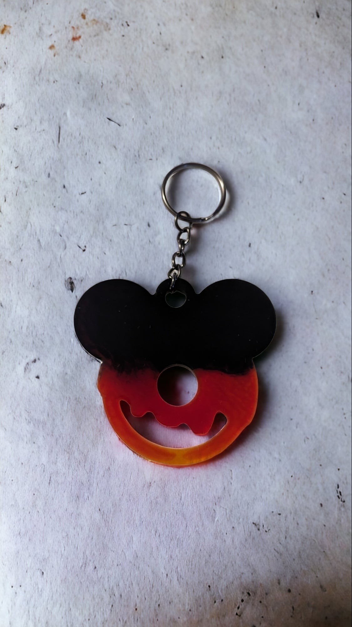 Glow Halloween Mouse Keychain