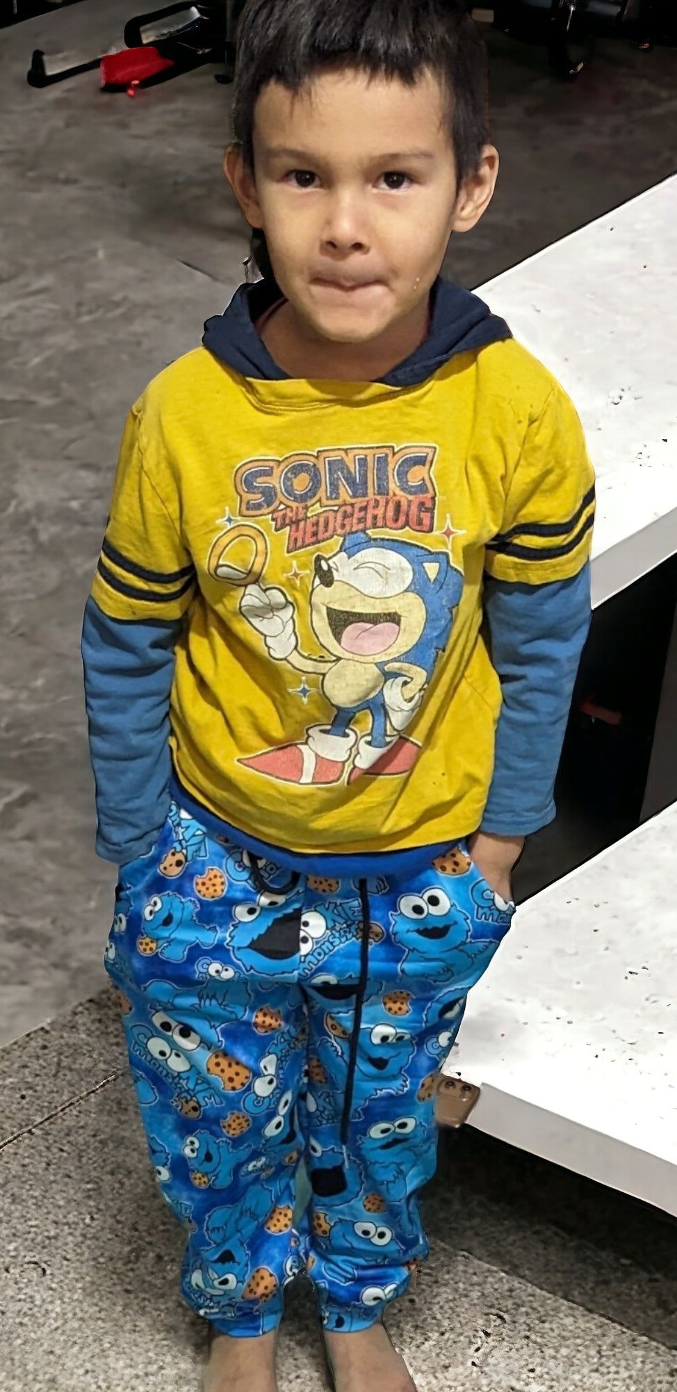 Pantalon de jogging double épaisseur Cookie Monster pour enfants