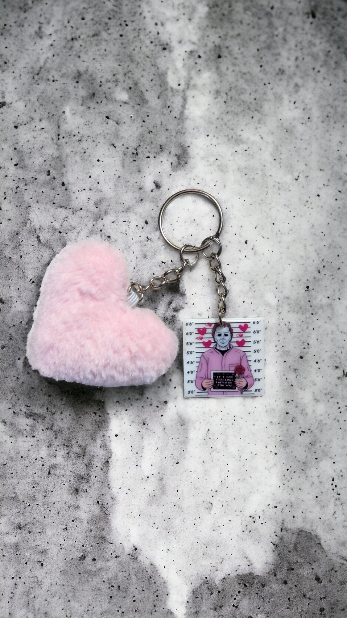 Horror Valentine's Keychains