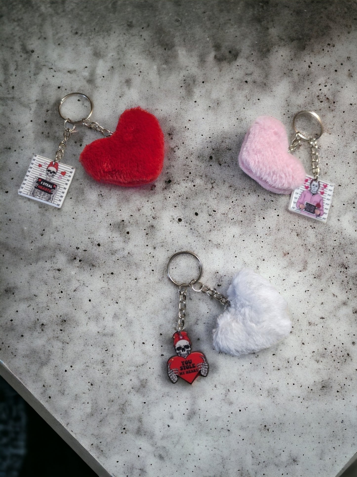 Horror Valentine's Keychains