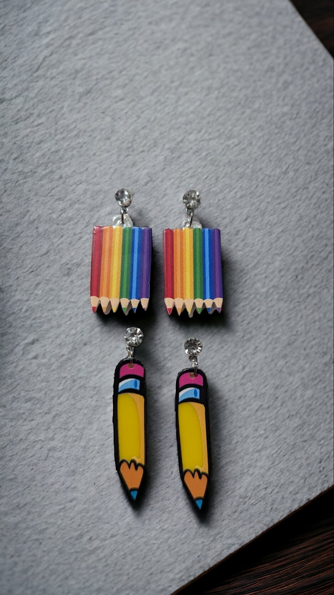 Boucles d'oreilles crayon