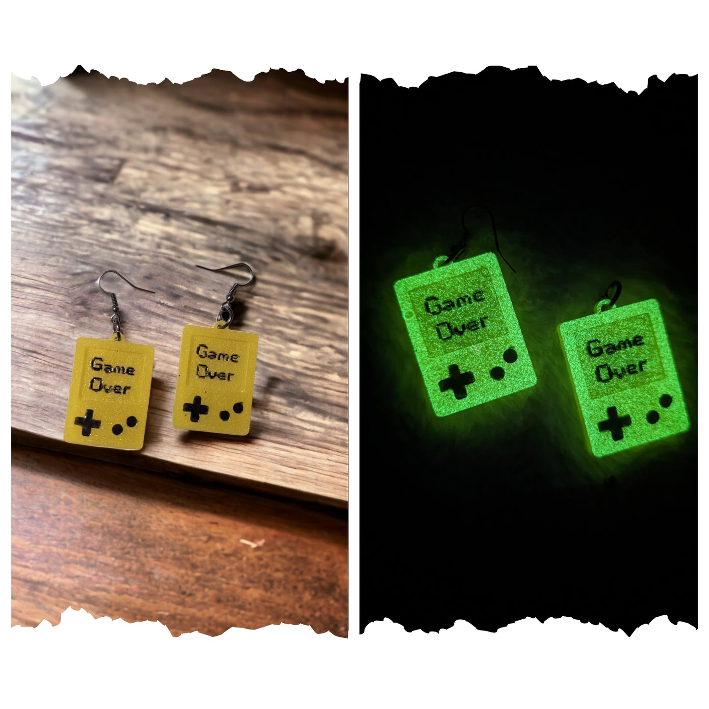 Glow Game Over Earrings